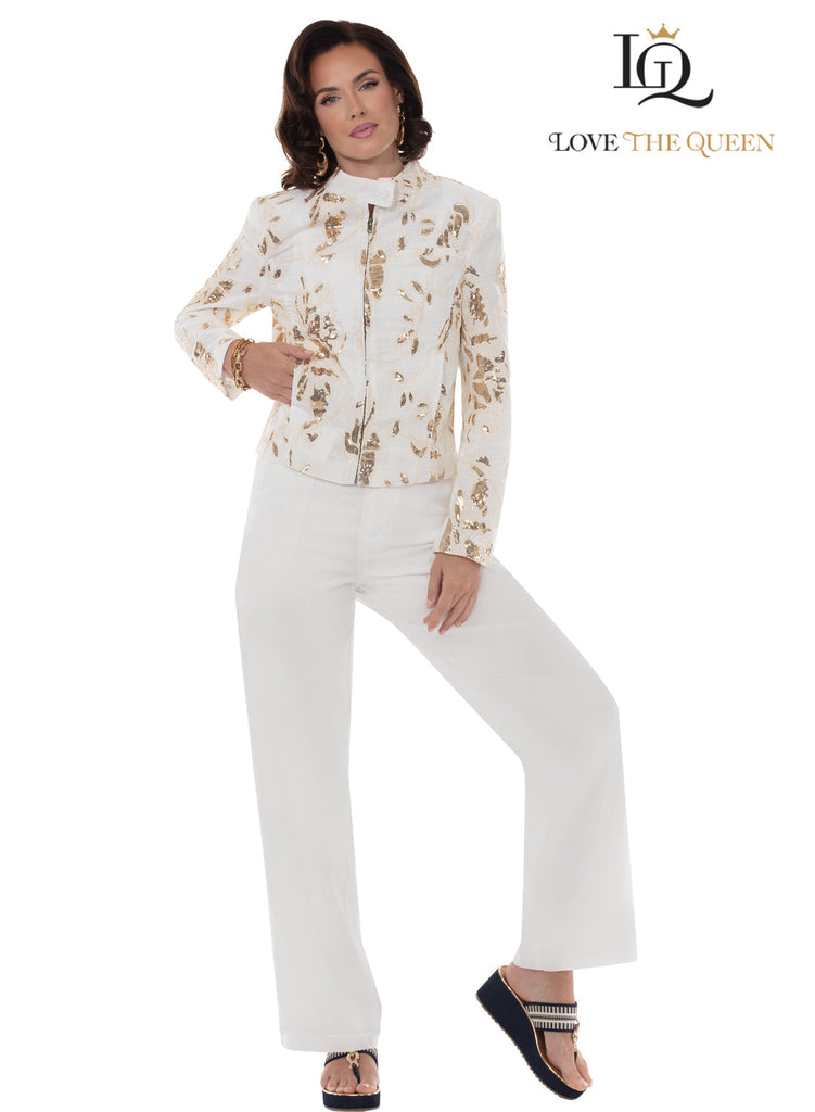 Love The Queen, Style 17659 - 2pc. Jacket & Pant Set