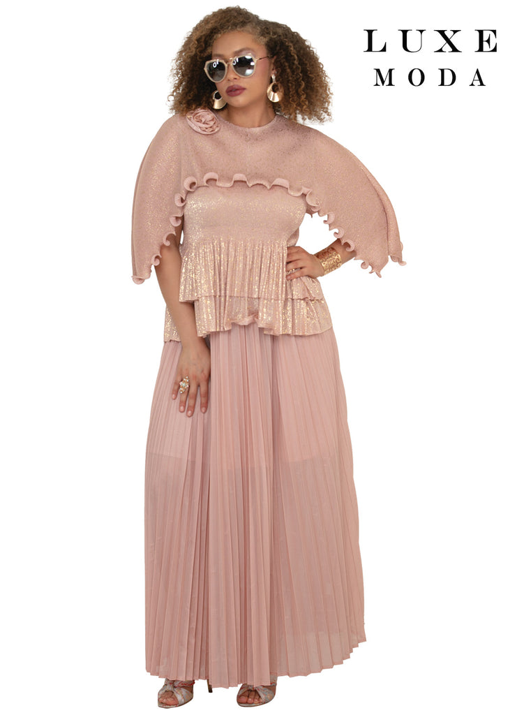 Luxe Moda, Style LM-510 - 2pc. Top & Skirt Set