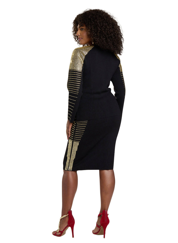 Donna Vinci Knits, Style 13433, 2pc. Jacket & Skirt Set