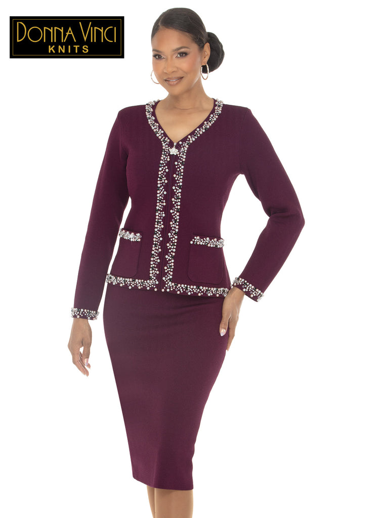 Donna Vinci KNITS, 2pc. Jacket & Skirt Set Style 13472