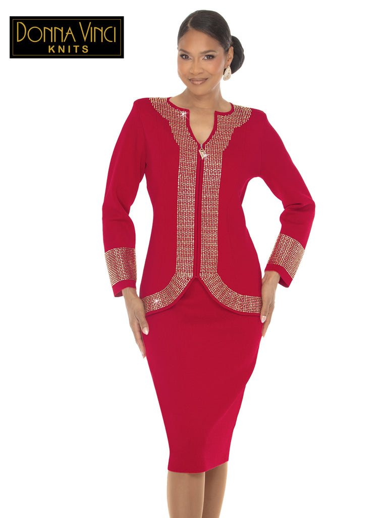 Donna Vinci KNITS, 2pc. Jacket & Skirt Set Style 13476