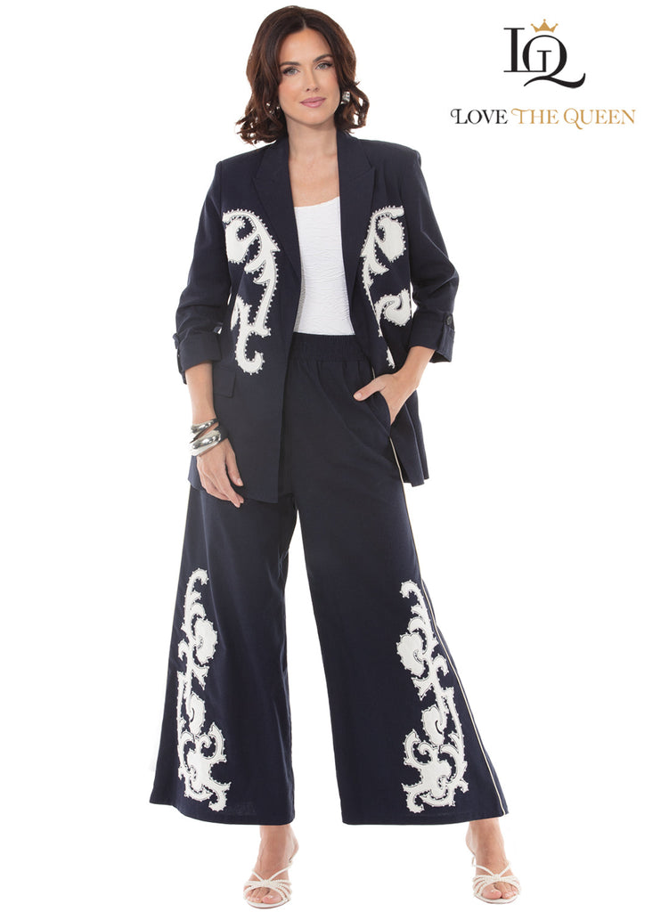 Love The Queen, Style 17657 - 2pc. Jacket & Pant Set