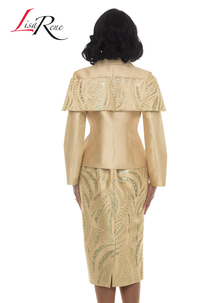 Lisa Rene'  2pc. Jacket & Skirt Set, Style 3395