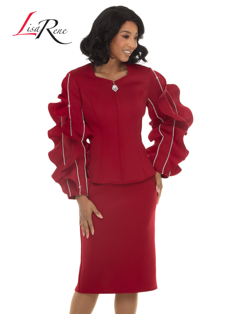Lisa Rene'  2pc. Jacket & Skirt Set, Style 3396
