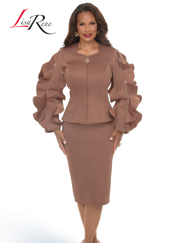 Lisa Rene'  2pc. Jacket & Skirt Set, Style 3396