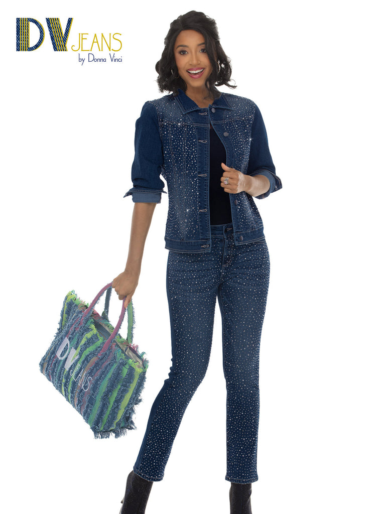 Donna Vinci Jeans, Style 8524-J - Denim Jacket