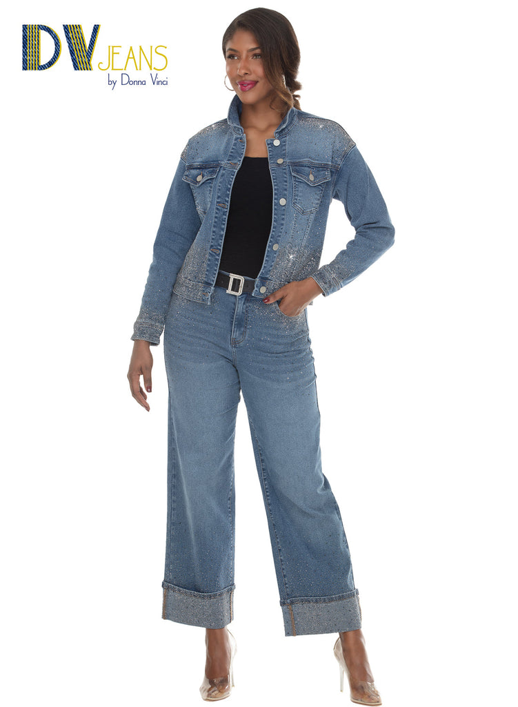 Donna Vinci Jeans, Style 8526-J - Denim Jacket