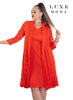 Luxe Moda,  - Style LM-467 - Dress With Attached Duster