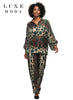 Luxe Moda, Style LM-492 - 2pc. Top & Pant Set