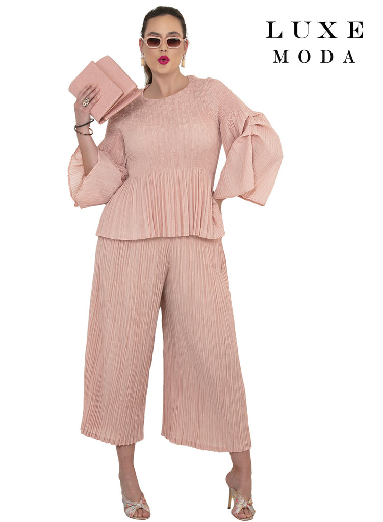 Luxe Moda, Style LM-509 - 2pc. Top & Pant Set