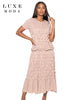 Luxe Moda.  Style LM-526 - 2pc. Top & Skirt Set