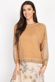 Tesoro Moda, Style 1236 Sweater round-neck, Camel
