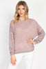 Tesoro Moda, Style 1236 Sweater round-neck, Mauve