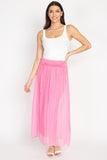 Tesoro Moda, Style 9968 Skirt, Neon Pink