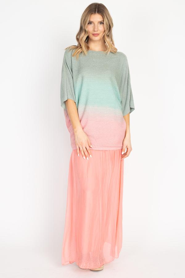 Tesoro Moda, Style 9968 Skirt, Coral